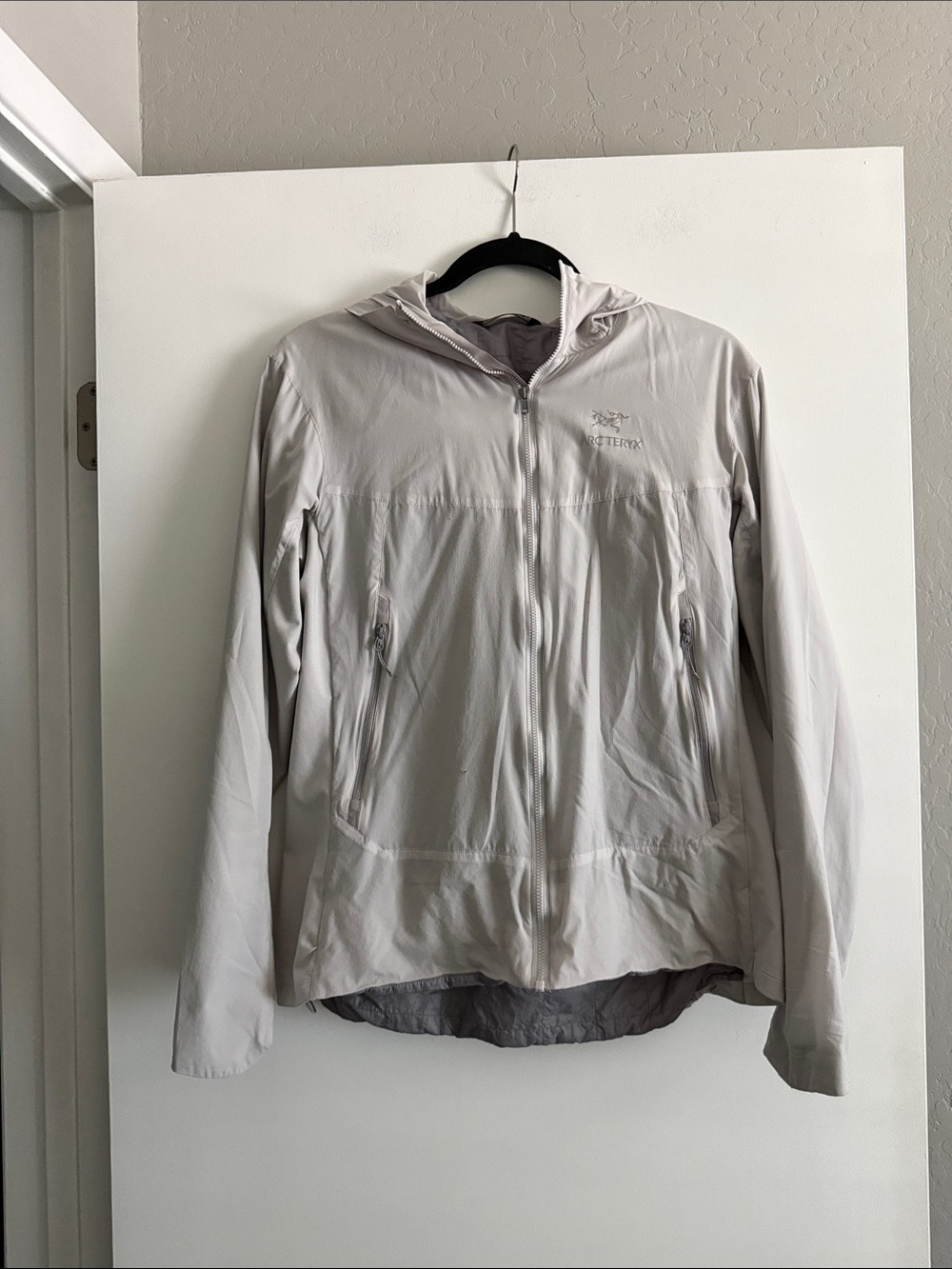 Arc'teryx Light Gray Hooded Jacket